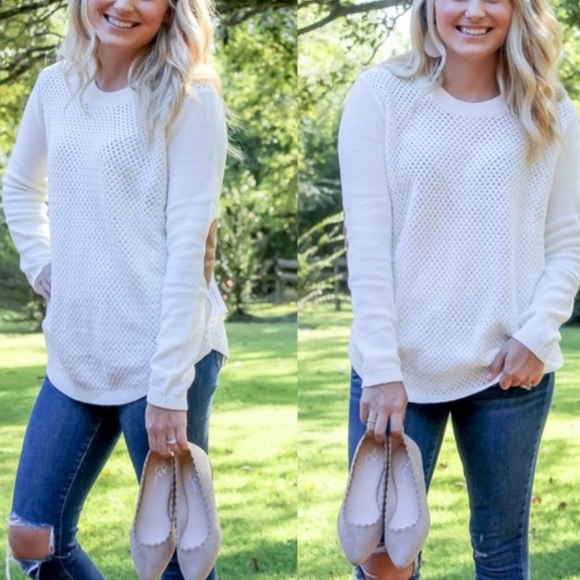 Elbow Patch Pullover Sweater | Poshmark